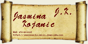 Jasmina Kojanić vizit kartica